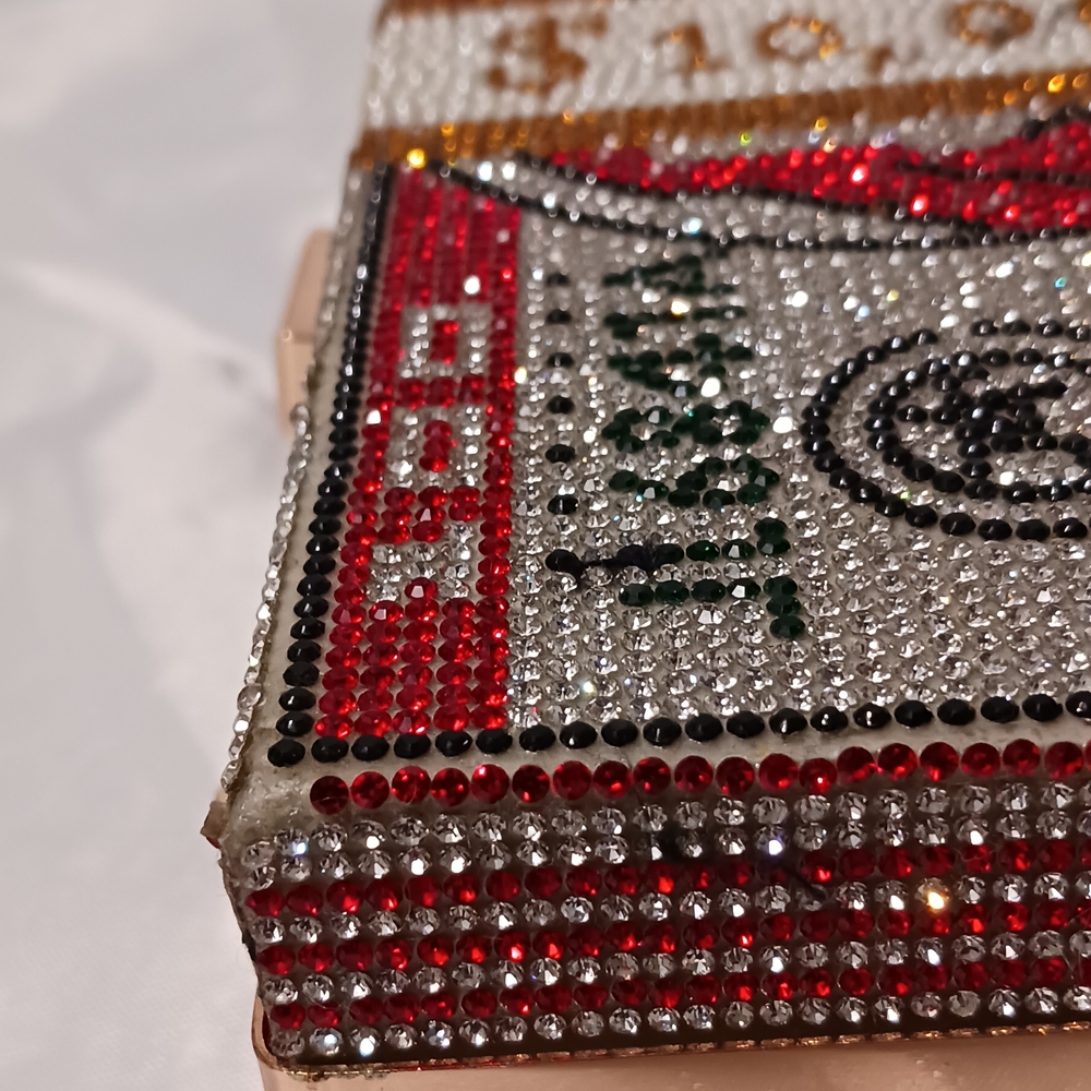 Crystal Rhinestone Embellished Money Clutch Shoulder Crossbody Bag - Picture 16 of 16